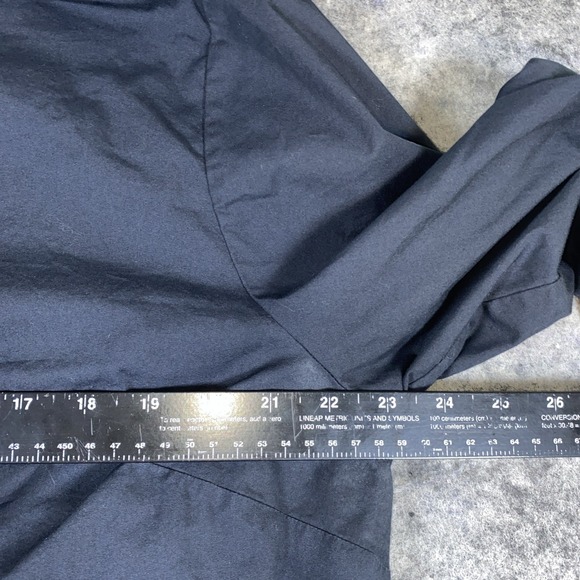 Soft Surroundings Tunic Women's 1X‎ Black Button Down Pleated Back Collared - Picture 6 of 9